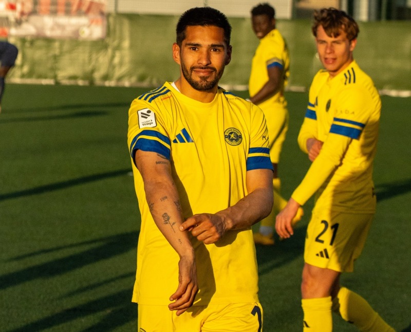 Facundo Garc�a marc� su primer gol en Letonia